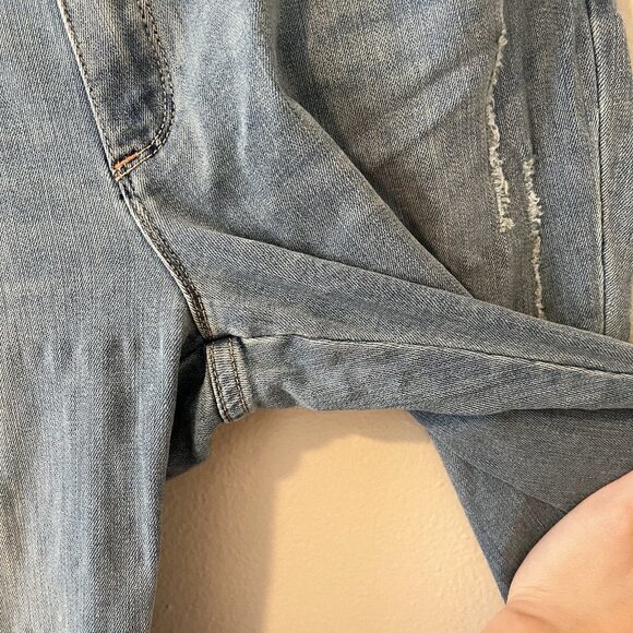 Sundance Magnolia Jeans 28 Light Wash Floral L Embroidered Boho Stretchy Indie - Picture 7 of 12